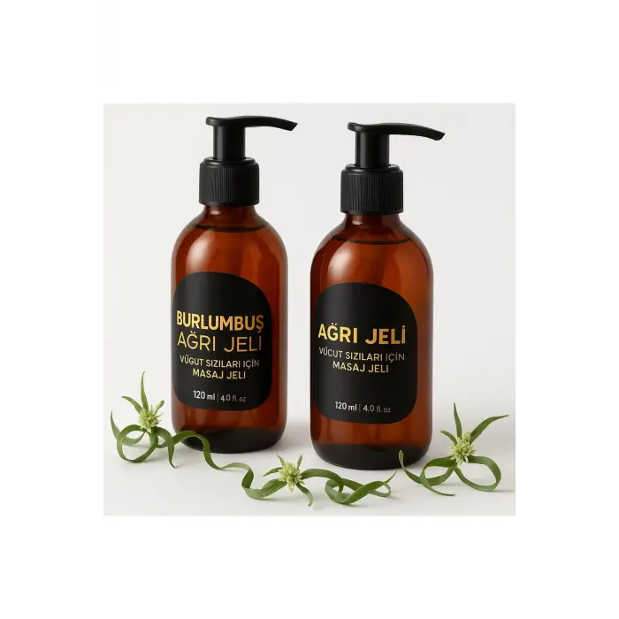 Burlumbuş Otu Vücut Masaj Jeli 120 ml 2li Set