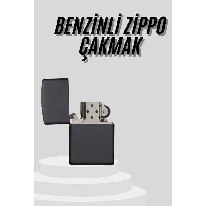 Çakmak Parlak Siyah Doldurulabilir Hedyelik Eşya
