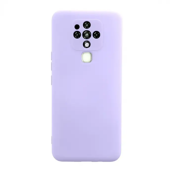 Camon 16 Kılıf Nano içi Kadife Silikon - Lila