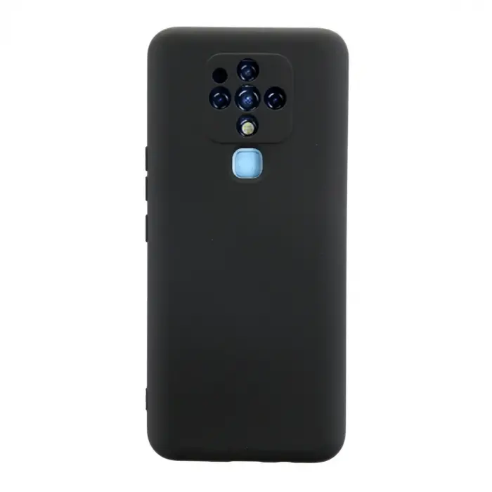 Camon 16 Kılıf Nano içi Kadife Silikon - Siyah