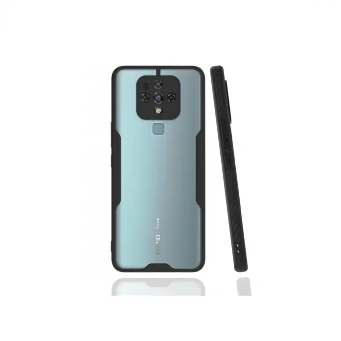 Camon 16 Kılıf Platin Silikon - Siyah