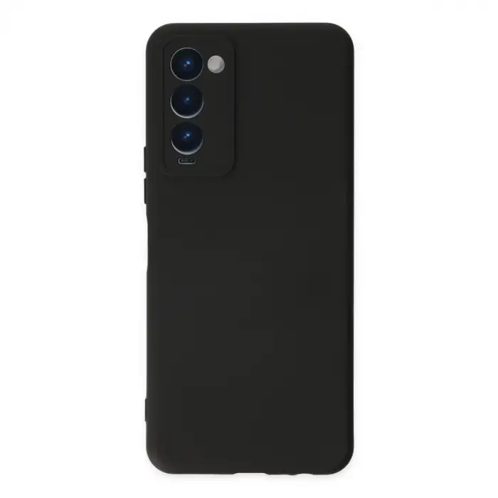 Camon 18 Kılıf Nano içi Kadife Silikon - Siyah