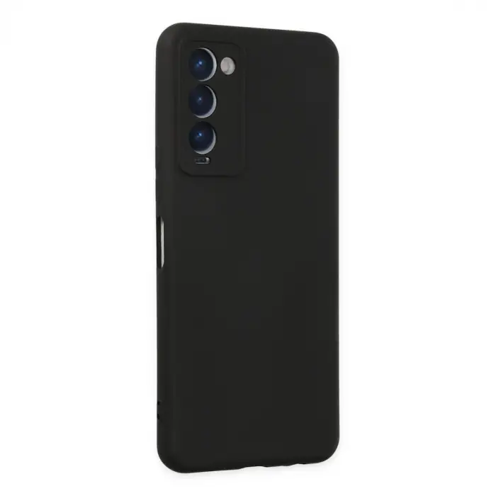 Camon 18 Kılıf Nano içi Kadife Silikon - Siyah