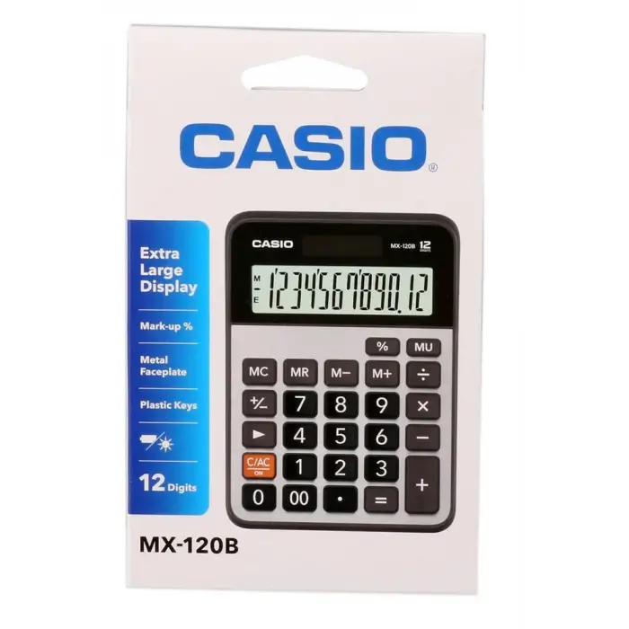 Casio MX-120B 12 Hane Masa Üstü Hesap Makinesi