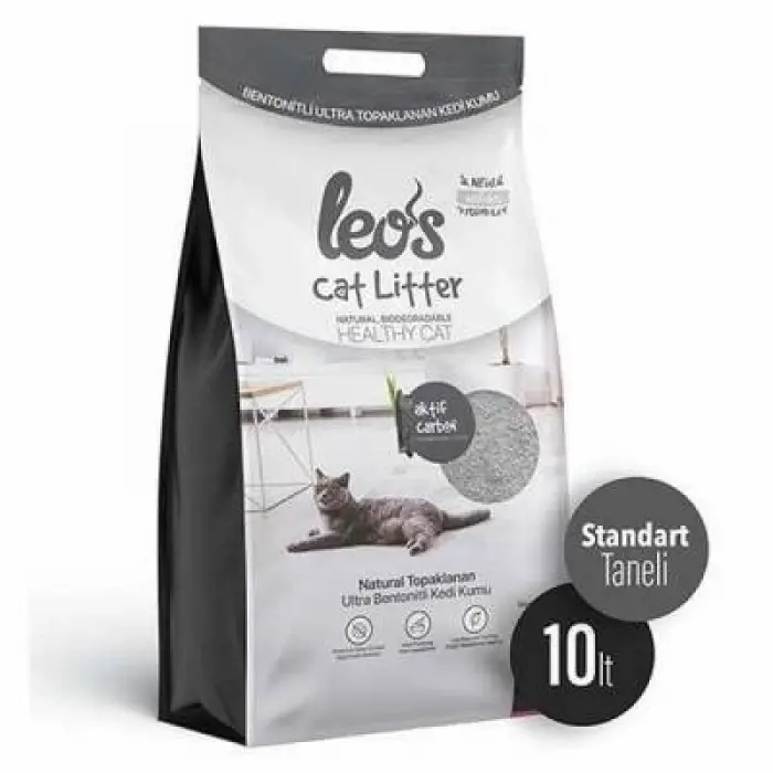 Cat Litter Grey Aktif Karbonlu Bentonit Kedi Kumu 2x10 Lt