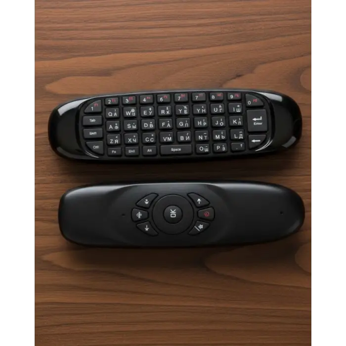 Çift Taraflı Hava Mouse Kablosuz Klavye ve Uzaktan Kumanda