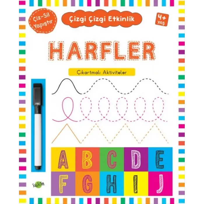 Çizgi Çizgi Etkinlik - Harfler (4+ Yaş)
