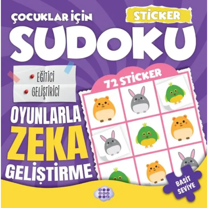 Çocuklar için Sudoku - Sticker Hediyeli Basit Seviye 2