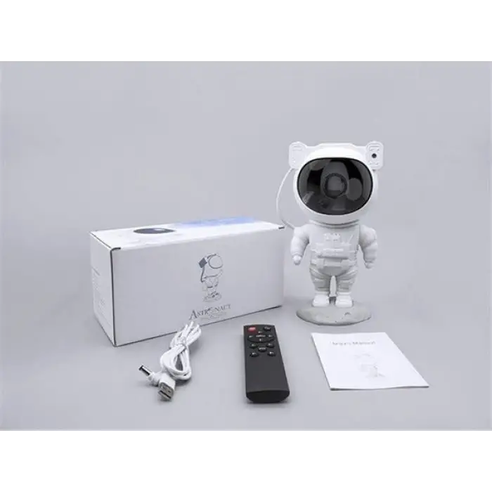 Çocuklara Özel Projeksiyon Astronot Lamba Speaker Sevimli