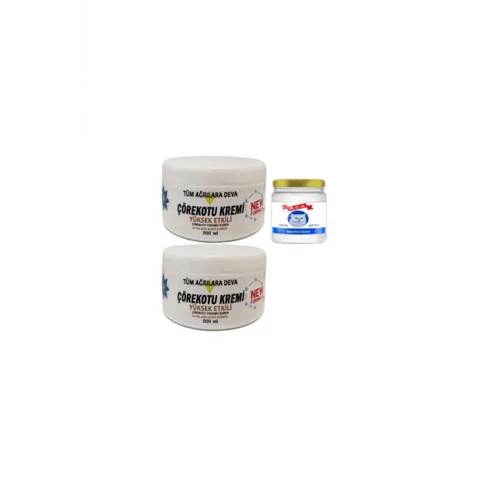 Çörek Otu Kremi XL Boy  2x200 ml+Snow Kitten 50 ml Menthol Balm