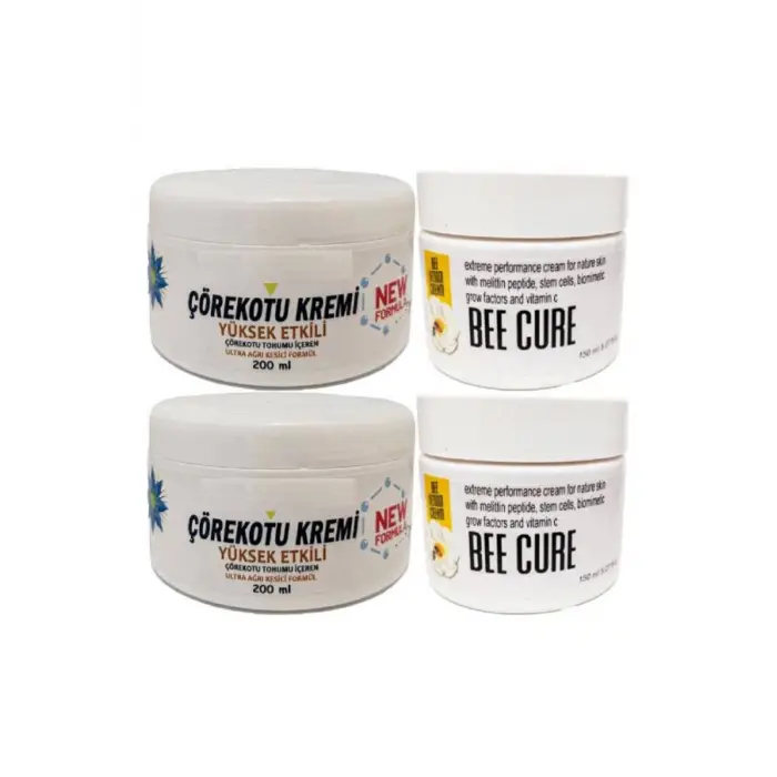 Çörek Otu Kremi XL Boy Rahatlatıcı Krem 2x200 ml+Bee Cure Krem 2x150 ml