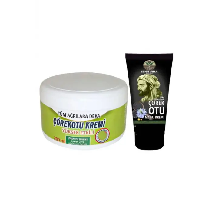 Çörek Otu Rahatlatıcı Bakım Kremi 200 ml + İbni Sina Çörek Otu Kremi 50 ml