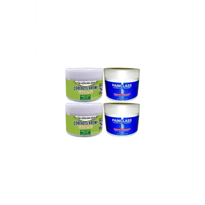 Çörek Otu Rahatlatıcı Krem 2x150 ml+Painclass 2x100 ml Kuyruk Yağı Kremi