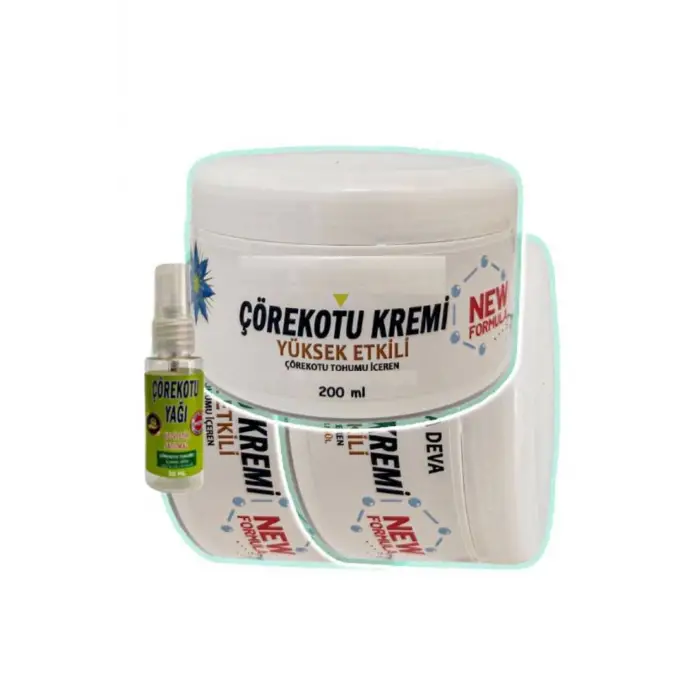 Çörek Otu Rahatlatıcı Masaj Bakım Kremi 3x200 ml+30 ml Çörek Otu Yağ ile