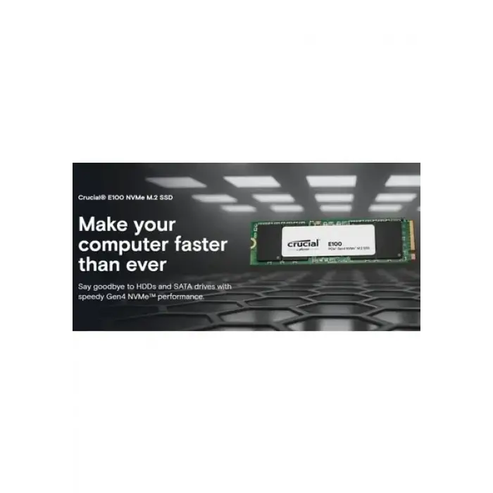 CRUCIAL E100 1TB PCIe 4.0 x4 NVMe 5000-4500MB/s SSD CT1000E100SSD8