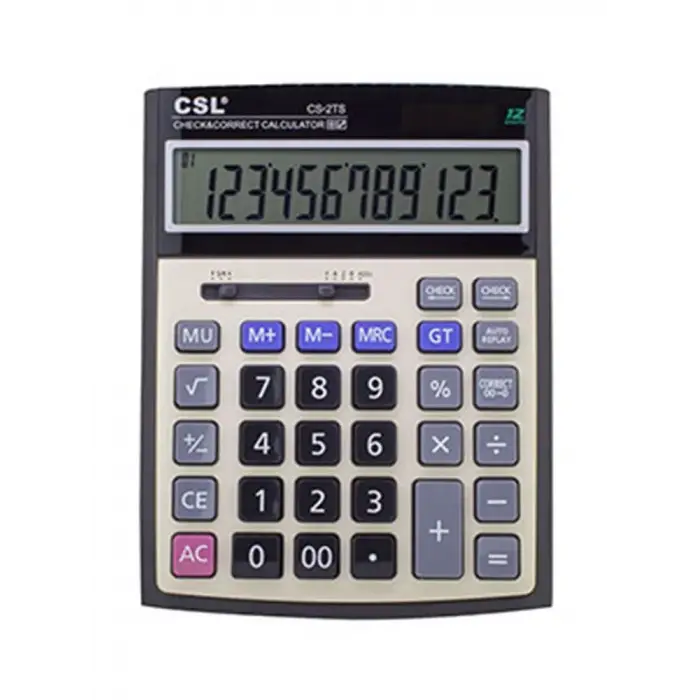 CSL CS-2TS 12 Hane Masa Tipi İşlem Kontrollü Hesap Makinesi