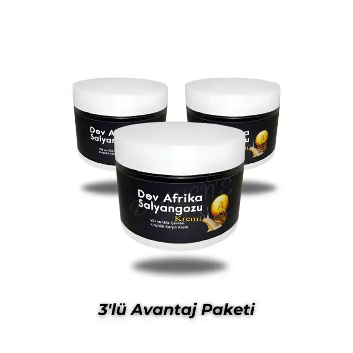 DAS Dev Arfrika Salyangozu Kırışıklık Yara İltihap Karşıtı Krem 100 ml X 3 Adet