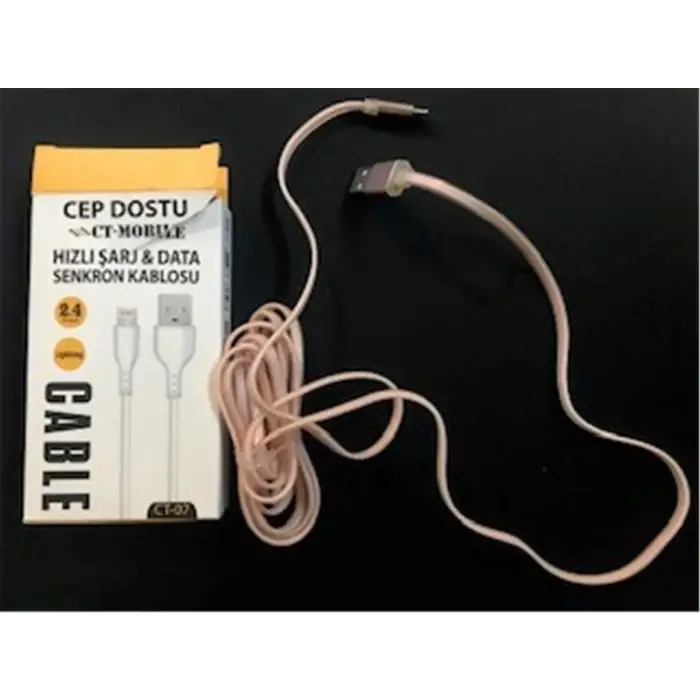 Dataline Ct-07 2.4a Lightning Data Kablosu Hızlı Şarj 1,5mt