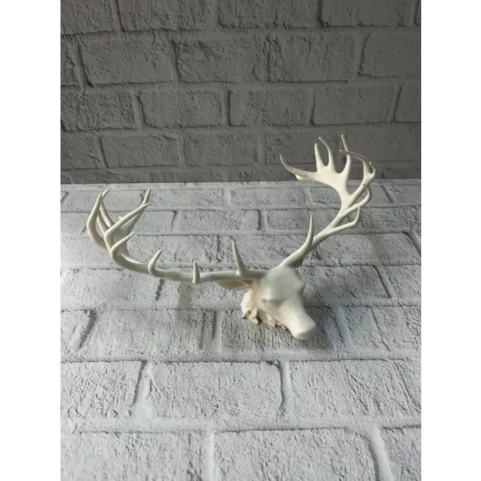 Dekoratif Geyik Başı Heykel 25 cm Modern Minimal Tasarım