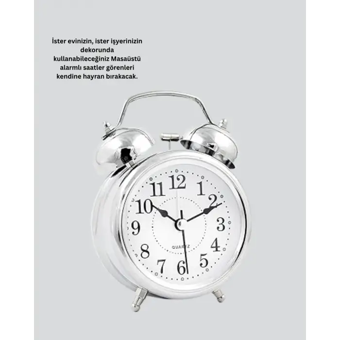 Dekoratif Gümüş Saat