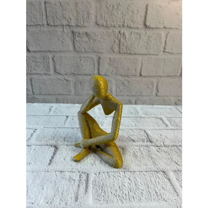 DEKORATİF İNSAN FİGÜRÜ SARI