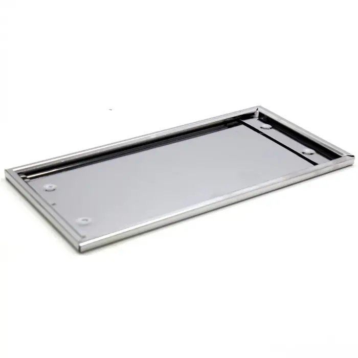 Dikdörtgen Krom Plakalık Araba Plaka Altlığı 30x16cm