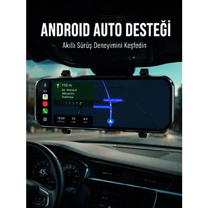 Dokunmatik Ayna Carplay Araç Kamera Ekranı Ön Arka Kayıt Destekli