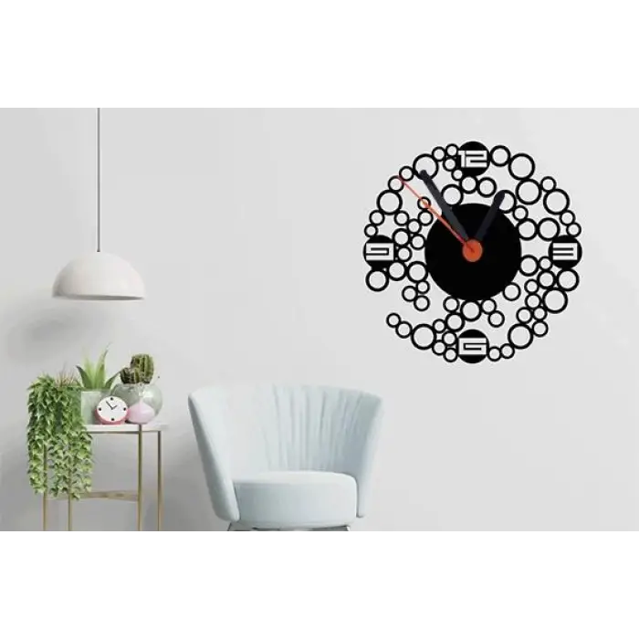 Duvar Saati-Ağaç İşleme-35 cm x 35 cm