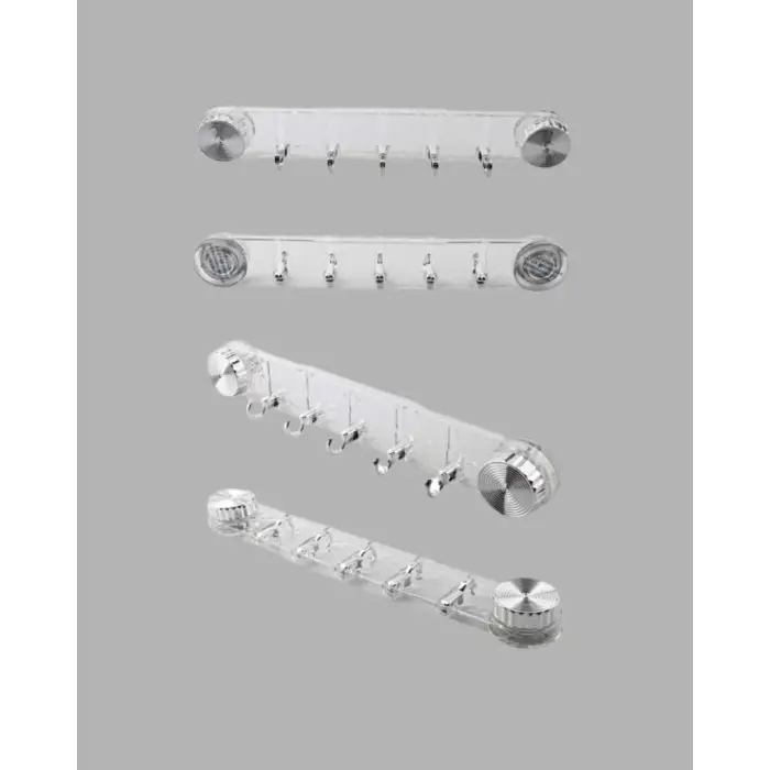 Duvar Tipi Vakumlu Askılık Şeffaf Orta Tasarımlı