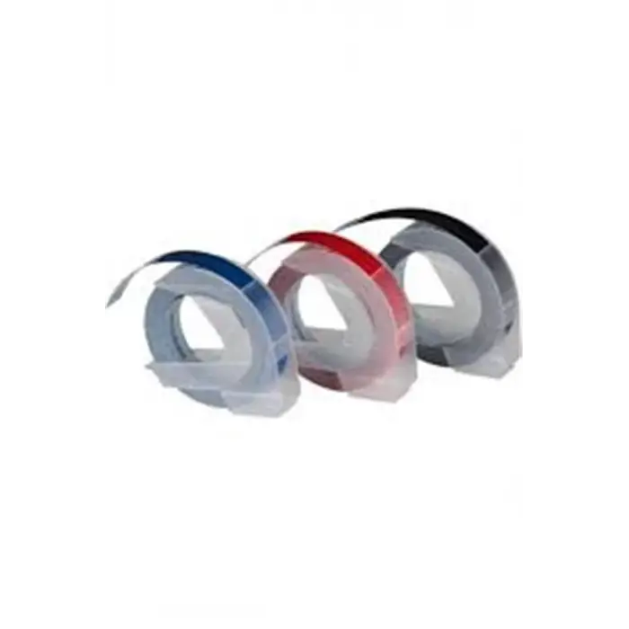 DYMO S0847750 Kabartma Şerit, 9 mmx3 mt 3 lü Bls K-S-M