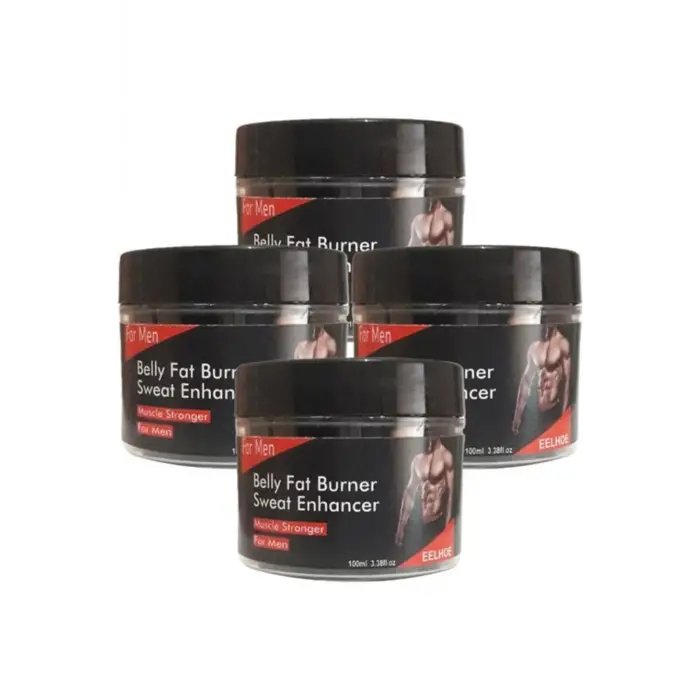 Eelhoe 4lü Adet Belly Fatburner Sweat Enhancer Erkeklere Özel  Şekillendirme Kremi 100 ml
