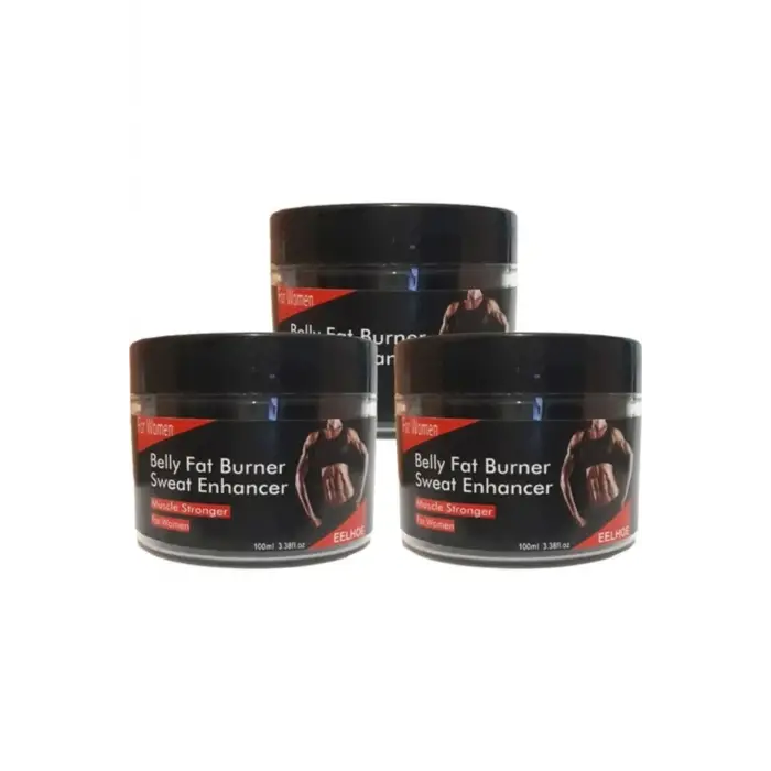 Eelhoe Belly Fat 3lü Adet Burner Sweat Enhancer Kadınlara Özel Şekillendirme Kremi 100 ml