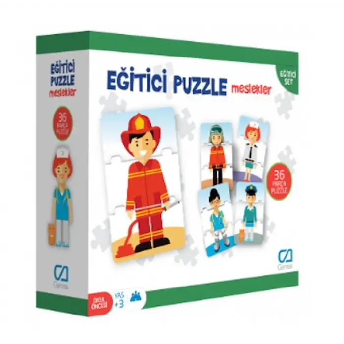 Eğitici Puzzle - Meslekler