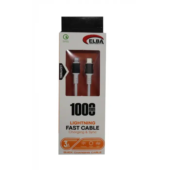 Elba Elb39 L20 Iphone To Type-c 1Mt Beyaz Şarj Kablosu Beyaz