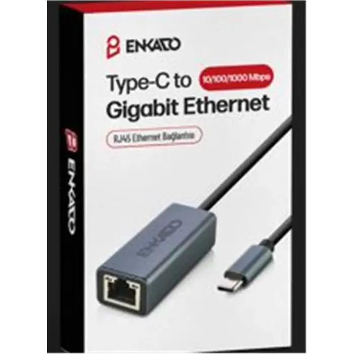 ENKADO EKD-TP45 TYPE-C USB 3,1 TO 10-100-1000 GİGABİT ETHERNET ADAPTÖR