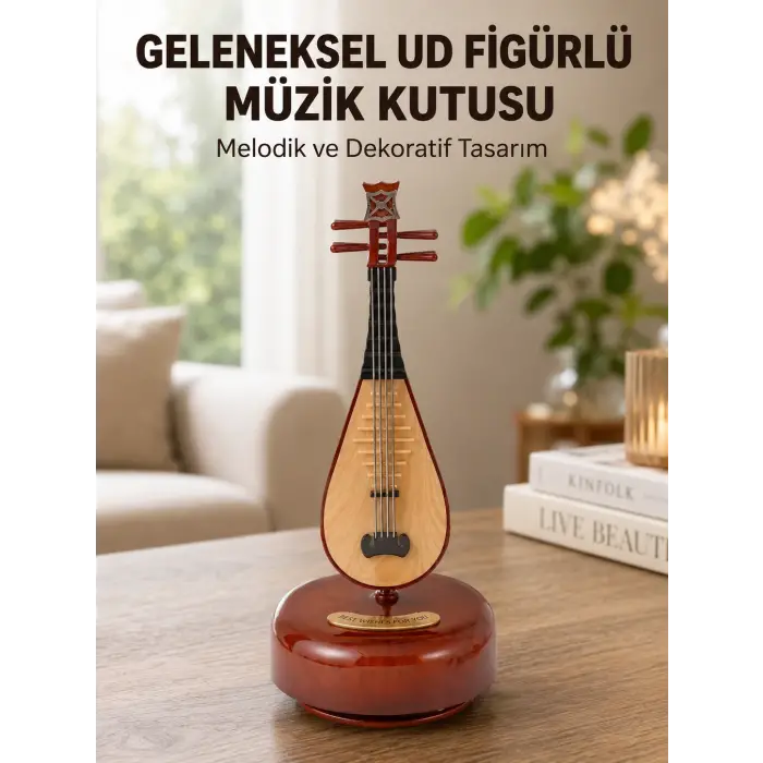 Enstrüman Şeklinde Müzik Kutusu Lüt Tasarım Melodious Music