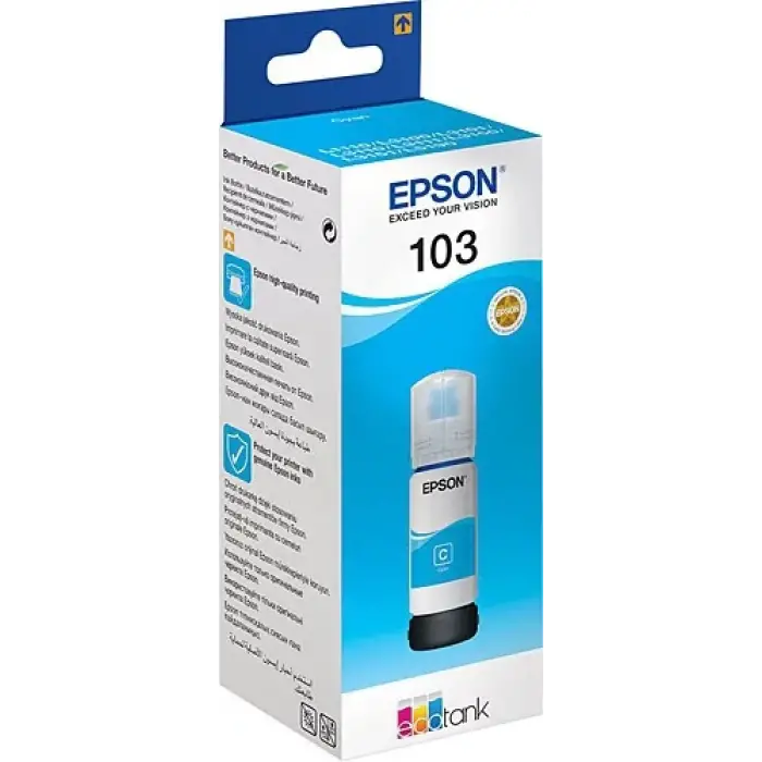 EPSON T00S24A 103 Cyan Mavi Şişe Mürekkep