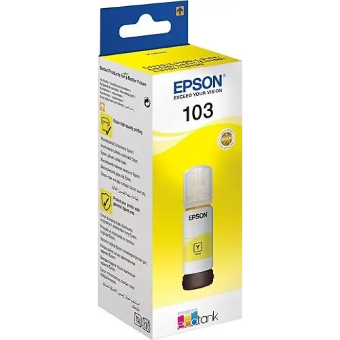 EPSON T00S44A 103 Yellow Sarı Şişe Mürekkep