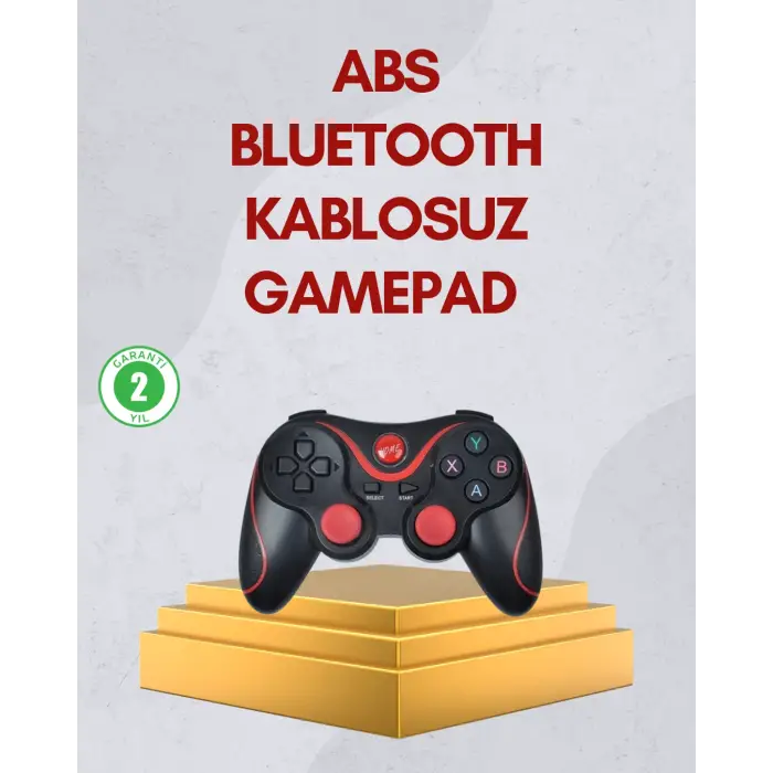 Ergonomik Tasarımlı Kablosuz Bluetooth Gamepad Titreşimli