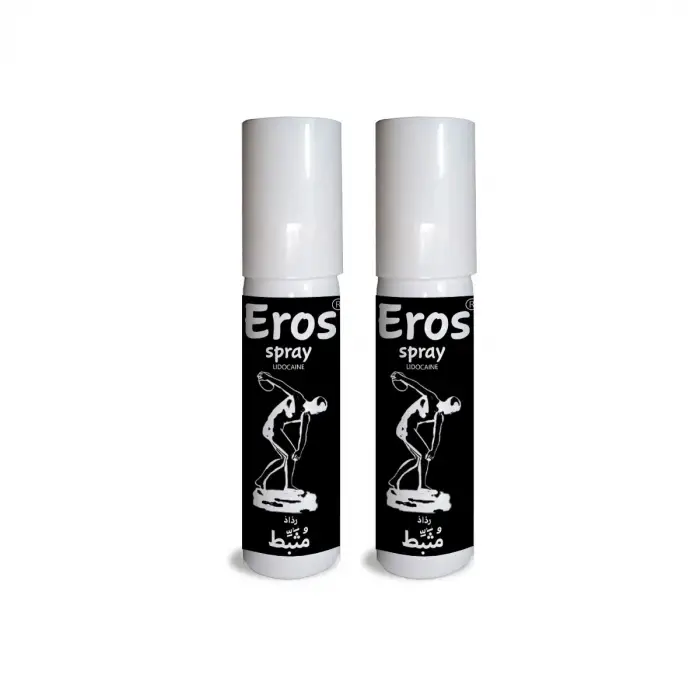 Eros 2 Adet Erkeklere Özel Zaman Stop Spreyi 20 ml (Black)