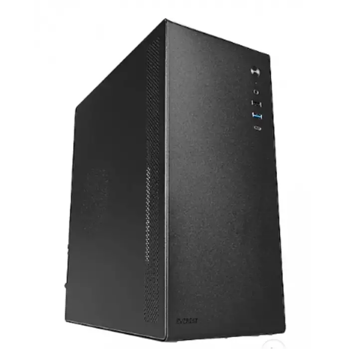 Everest K250 PEAK 250W MICRO PSU Siyah USB3.0+USB2.0+TYPE-C+HD AUDIO Kompakt Mid-T PC Kasası
