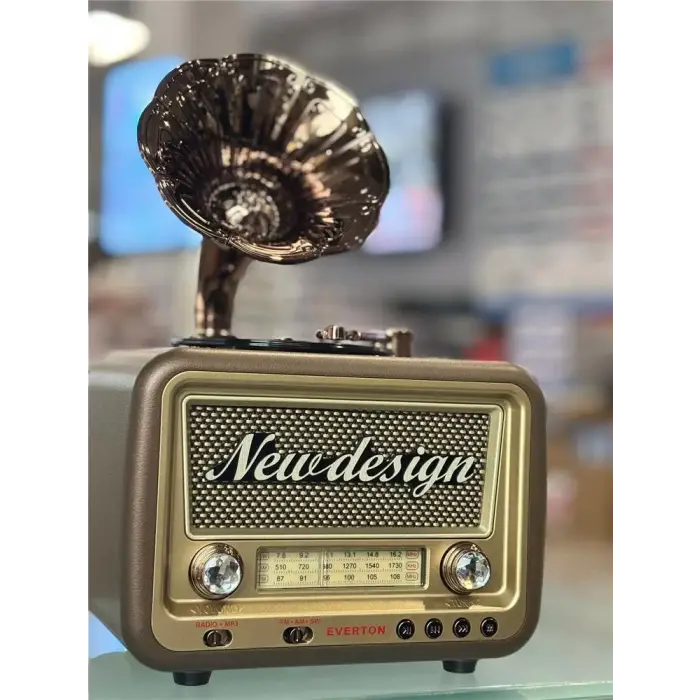 Everton Rt-609 Bluetooth Fm-Usb-Tf-Aux Şarjlı Nostaljik Radyo