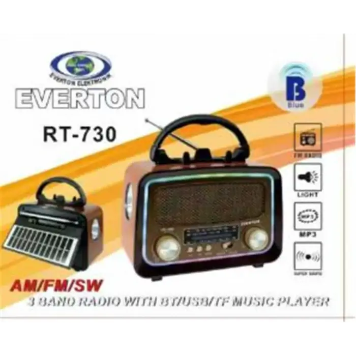 Everton RT-730 Bluetooth Usb-Micro Sd Saatli Nostaljik Radyo
