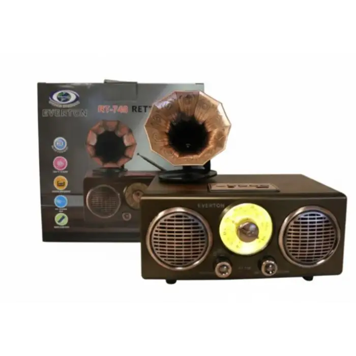 Everton Rt-748 Bluetooth Fm-Usb-Tf-Aux Şarjlı Nostaljik Radyo
