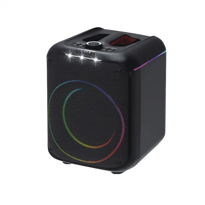 F39 25W Sürücülü RGB Işıklı 2 Adet Mikrofonlu Bluetooth 5.3 Kablosuz Hoparlör – Siyah