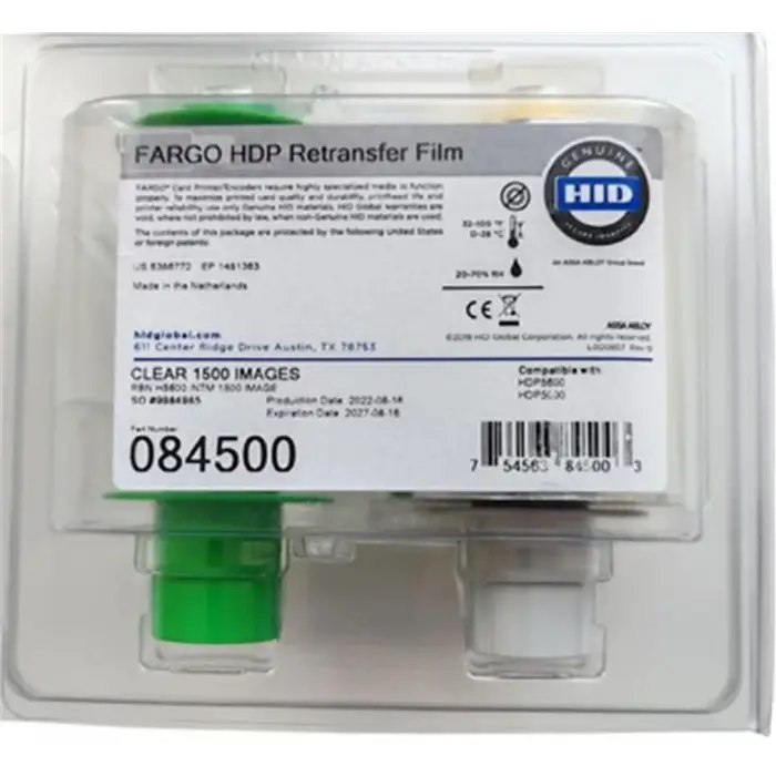 Fargo 084500 Transfer Film Ribbon HDP5000 1500 baskı