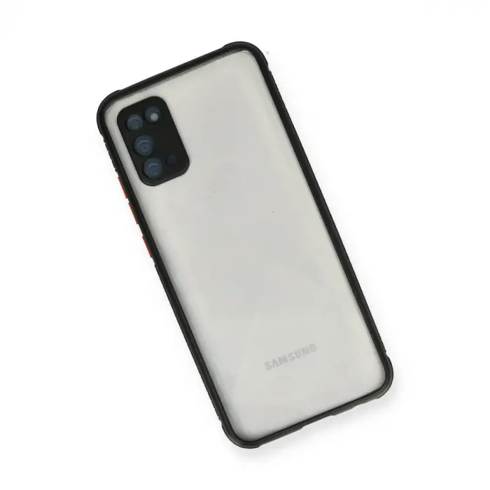 Galaxy A02S Kılıf Miami Şeffaf Silikon - Siyah