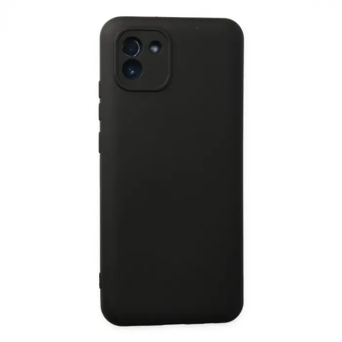 Galaxy A03 Kılıf Nano içi Kadife Silikon - Siyah