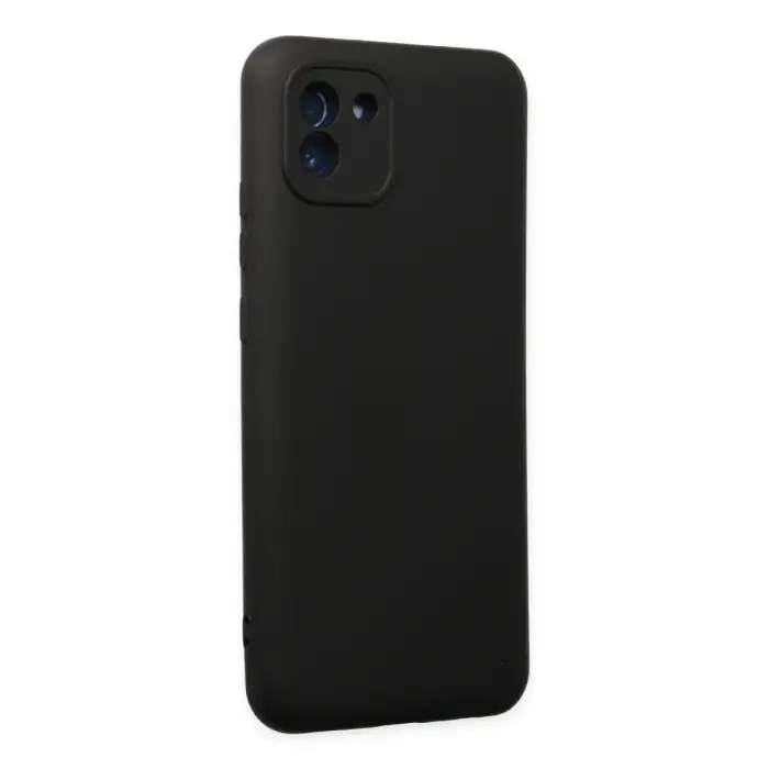 Galaxy A03 Kılıf Nano içi Kadife Silikon - Siyah