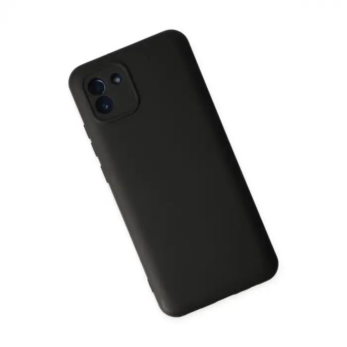 Galaxy A03 Kılıf Nano içi Kadife Silikon - Siyah